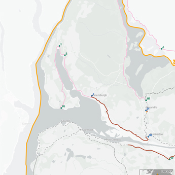 05 Map 3 B The Regional Active Travel Network The Prioritised Network West Dunbartonshire & Inve