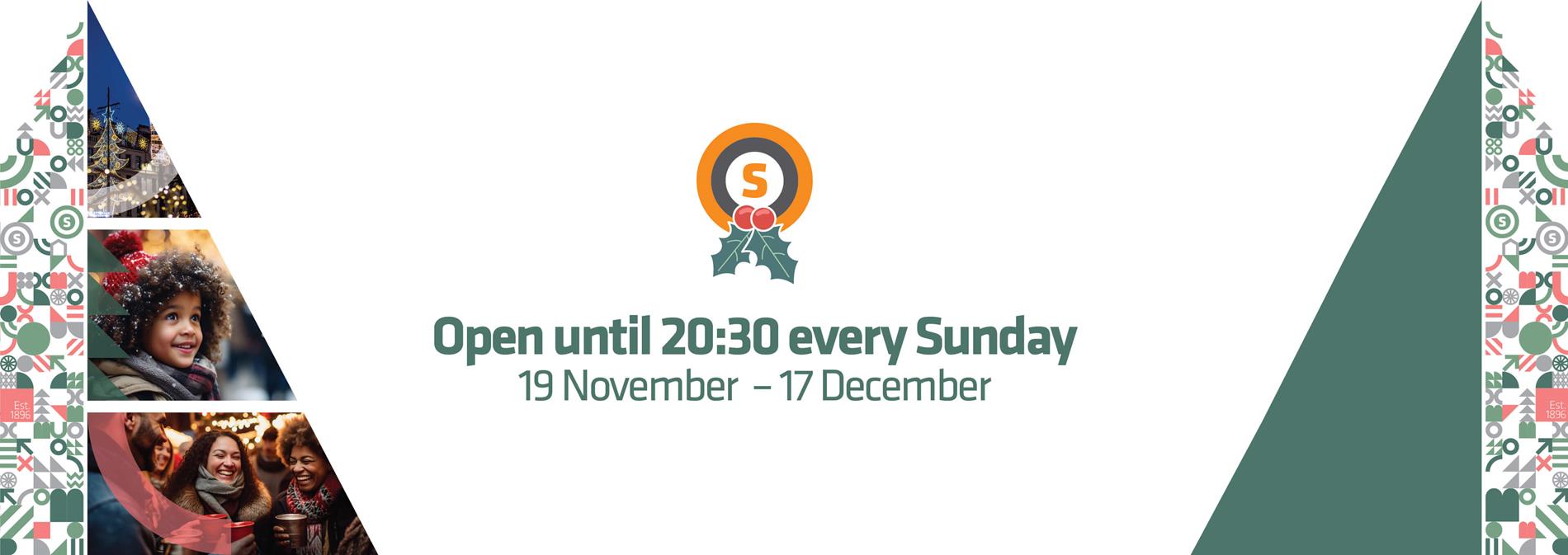 Open until 2030 every Sunday 19 November  – 17 December